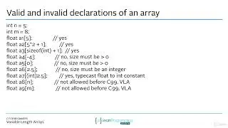 50.Variable Length Arrays