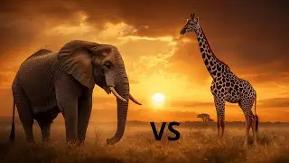 &ldquo;&iquest;Qui&eacute;n ganar&iacute;a? 🐘 Elefante vs Jirafa en la Sabana Africana&rdquo;