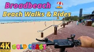 Broadbeach Gold Coast - Australia - 4k Beach Walks & Rides 🏖️ Summer Holidays