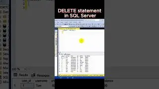DELETE statement in SQL Server