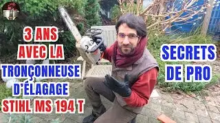 Conseils d'utilisation après 30ans d'expérience / présentation Tronçonneuse élagueuse Stihl MS 194 T