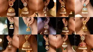 Золотые серьги Jhumka Designs | Тяжелые свадебные золотые серьги Jhumka Designs 2025 | 2AMJ