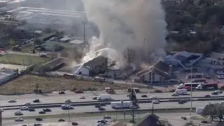 What we've learned about the abandoned church buildings that burned along I-45 Monday