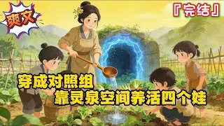 完结《穿成对照组，靠灵泉空间养活四个娃》开局被恶婆婆赶出门，还有四个嗷嗷待哺的小奶包，温颜靠着手里的空间把日子过得红红火火… #萌宝 #逃荒 #种田 #古代言情 #爽文 #穿越 #小说 #系统 #空间