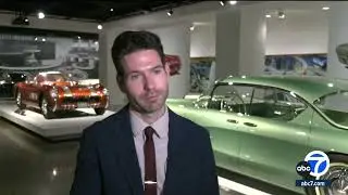 Futuristic General Motors show cars from the 1950s on display at the Petersen Museum.