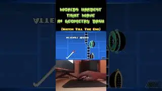 Worlds Hardest Tight Wave In Geometry Dash #shorts