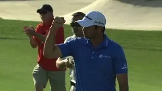 Jason Day&rsquo;s excellent hole out for eagle at Hero