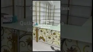 golden glass pipe rack with golden glass counter-garments shop rack #glassrack #piperack #anglerack