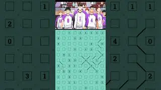 Slants Puzzle #brainteaser #puzzle #animeedit #jjk #naruto #mathpuzzle #demonslayer #onepiece #gojo