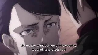 azumabito talks to lady mikasa | aot/snk season 4 episode 12