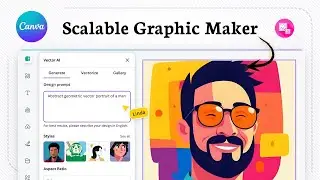 Как преобразовать изображение в векторный формат в Canva (Clean Lines)
