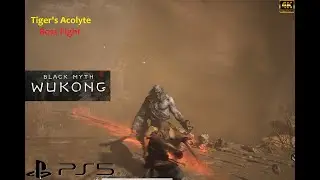 Black Myth Wukong - Tiger's Acolyte Boss Fight PS5 4K 60 FPS