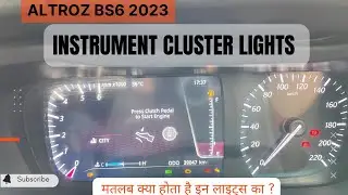 Altroz 2023 Bs 6 Instrument cluster indications detailed explanation | Tata Altroz XZ+ MID features