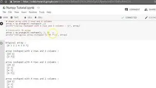 10  Numpy Reshape