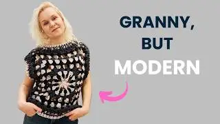 Elegant Crochet Top from 2 Granny Squares | Beginner Friendly Tutorial
