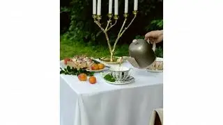 Чаепитие на природе с чайником SALAM / DEGRENNE и чайными парами ПОЛОСЫ / POLS POTTEN