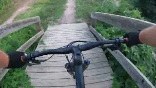 rideing the mountain bike skills park at raystown  part 3