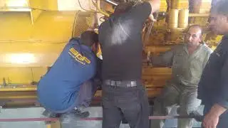 Caterpillar G3516 tandem gen-set alignment