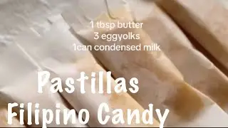 3 ingredients Filipino Candy Pastillas Yema