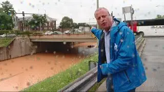 Crews rescue dozens of people from cars stuck in floodwaters during DC flooding