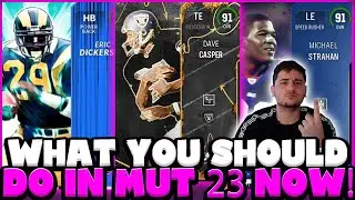 WHAT TO DO IN MUT 23 RIGHT NOW! BEST WAYS TO LEVEL UP AND SAVE COINS! MADDEN 23 ULTIMATE TEAM!