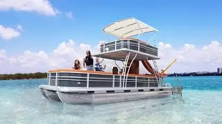 Kinlife Party Pontoon Boats for 8/10/12/14/16 Person