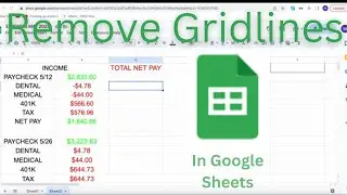 How to Remove Gridlines in Google Sheets both Completely or in Specific Cells