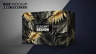 Design Elegant Box Mockup | Gift Box Mockup | Adobe Photoshop CC | Part 2