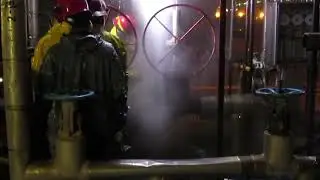 leaksealing operation on body of valve 1