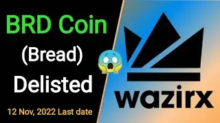 BRD coin delisted 😱 / Bread coin delisted from wazirx / BRD coin withdrawal last date #wazirx
