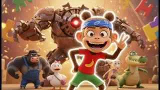 Baby Monkey Thomas vs. The Scrap Metal Monster! | Epic Kids Adventure