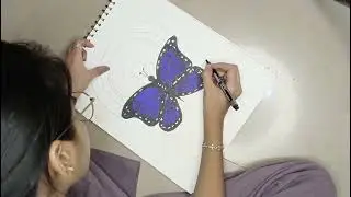 #butterflyart #mandala #drawing #artist  #virel #trending #art #easy #mandalaart #butterflydrawing 