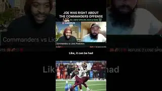 Joe was right about the #Commanders offense vs the #Lions #refuse2losesports #nflplayoffs