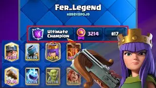 Mortar miner poision archer queen deck Clash Royale Fer Legend