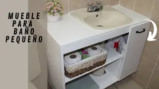 DIY MUEBLE PARA BA&Ntilde;O PEQUE&Ntilde;O 🛀 /DIY Furniture For Small Bathroom 🚽