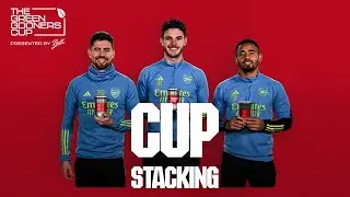 Rice, Jorginho and Jesus take on the Cup Stacking Challenge! | Arsenal x Ball | Episode 1