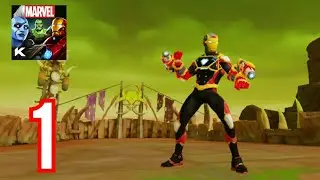 Marvel Realm of Champions: walkthrough gameplay  - Tutorial - Part #1 (Android,ios)