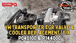 VW Transporter EGR Valve & Cooler Replacement | Fixed P040100 & P144000  #primetechautomotive