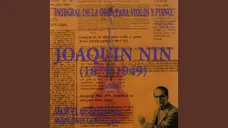 Sobre un Tema de Rafael Anglés, de Cinco Comentarios para Violín y Piano