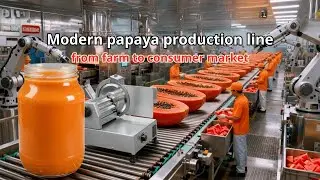 Industrial Papaya Production Process From Farm to Factory