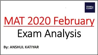 MAT 2020 February Exam Analysis (Computer Based Test)