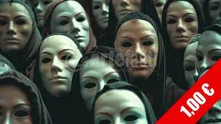 Anonymous Masks Close-Up &ndash; Privacy and Protest HD Stock Footage 1920x1080