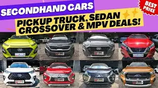 Top Secondhand Cars For Sale Promo | Pickup Truck, Sedan, Crossover & MPV Deals!