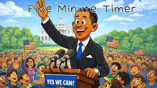 ⏱️ 5 Minute Countdown Timer Presidential Style!!!!