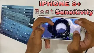 iPhone 8 plus Best Sensitivity settings for Pubg Mobile | sensitivity and control codes🔥new update