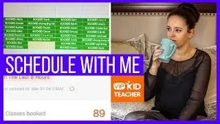 🍎 VIPKID SCHEDULE WITH ME → HOW I BOOK MY CLASSES (behind the scenes portal tour)