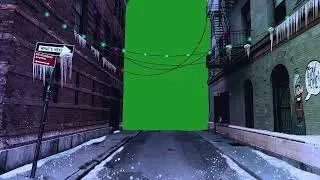 Alley way City Green Screen  |  Free Green Screen Video  |  Tronic DJ House@Tube