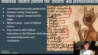 ENG 371 Early Modern Period and Theatre