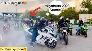 Finally Sunday Ride pe Hayabusa BurnOut😰