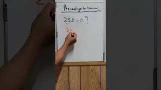 How To Convert Percentage To Decimal #math #mathematics #percentage #decimals